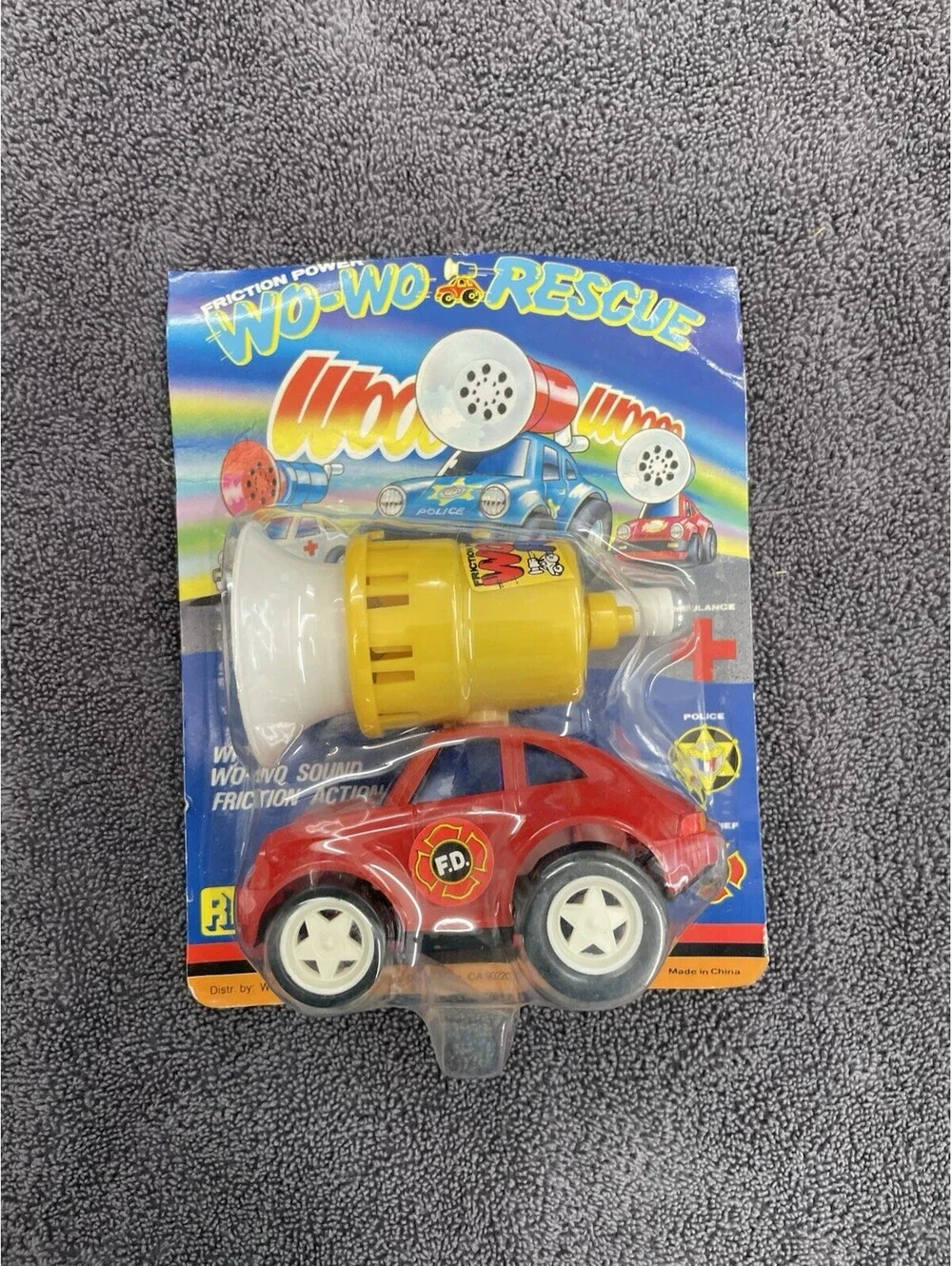 Vintage Friction Power Wo Wo Fire Rescue Porsche 4